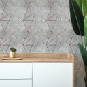 Ver imagem 2 de Papel de Parede Adesivo Zara Rose com Cimento Queimado 5m