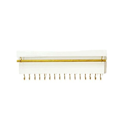 Porta Acessórios de Parede Branco e Dourado