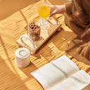 Ver imagem 3 de Bandeja de madeira pinus com corda - pequena