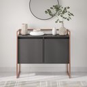 Ver imagem 2 de Buffet Aparador Industrial 2 Portas Barcelona - Preto Cobre