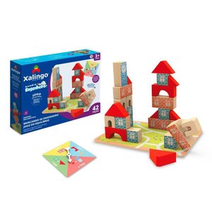 Brincando de Engenheiro Jogo do Equilíbrio 70 Peças Xalingo