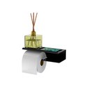 Ver imagem 3 de Suporte para Papel Higiênico e Porta Objetos Future