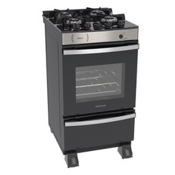 FOGAO 4 BOCAS VENAX MAXI VITREO INOX GAS GLP - 1 FOGAO 4 BOCAS VENAX MAXI VITREO INOX GAS GLP - 1
