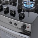 Ver imagem 7 de Fogao 4 Bocas Venax Gaudi Vetro Vitreo Inox Gas GLP 220 V