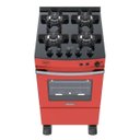 Ver imagem 2 de Fogao 4 Bocas Venax Gaudi Vetro Vitreo Vermelho Gas GLP 127 V