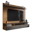 Ver imagem 2 de Home Suspenso Noruega Freijó/grafite Perolizado para Tv até 55” - Móveis Leão