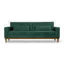 Ver imagem 2 de Sofá Living 3 Lugares Valência - 2,20M - Veludo Verde Escuro