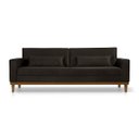 Ver imagem 2 de Sofá Living 3 Lugares Valência - 2,20M - Veludo Marrom