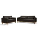 Ver imagem 2 de Sofá Living 3 e 2 Lugares Valência - 2,20M e 1,58M - Veludo Marrom