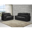 Ver imagem 1 de Sofá 3 e 2 Lugares Cronos - 1,90M/1,45M - Corano Preto