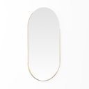 Ver imagem 1 de Espelho Oval Luz 2,5 Cm X 84 Cm X 45 Cm Dourado