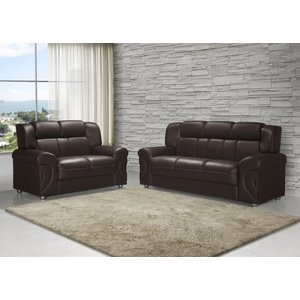 Sofá 3 e 2 Lugares Cronos - 1,90M/1,45M - Corano Marrom