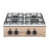 FOGAO 4 BOCAS VENAX FLAMATOP BEGE GAS GLP - 1