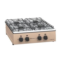 FOGAO 4 BOCAS VENAX FLAMATOP BEGE GAS GLP - 2