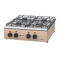 FOGAO 4 BOCAS VENAX FLAMATOP BEGE GAS GLP - 3