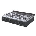 Ver imagem 1 de FOGAO DE MESA 5 BOCAS VENAX GRAND PETIT VETRO PRETO GAS GLP