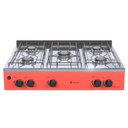 Ver imagem 3 de FOGAO DE MESA 5 BOCAS VENAX GRAND PETIT VETRO VERMELHO GAS GLP