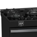 Ver imagem 6 de Fogao 5 Bocas Venax Gaudi Vetro Vitreo Preto Fosco Gas GLP 220 V