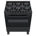 Ver imagem 2 de FOGAO 6 BOCAS VENAX DELPLUS VITREO PRETO FOSCO GAS GLP