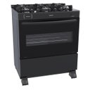 Ver imagem 1 de FOGAO 6 BOCAS VENAX DELPLUS VITREO PRETO FOSCO GAS GLP
