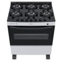 Ver imagem 2 de FOGAO 6 BOCAS VENAX PICASSO VITREO BRANCO GAS GLP