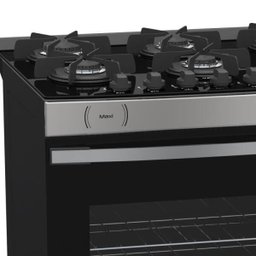 FOGAO 6 BOCAS VENAX MAXI VITREO INOX GAS GLP - 2 FOGAO 6 BOCAS VENAX MAXI VITREO INOX GAS GLP - 2