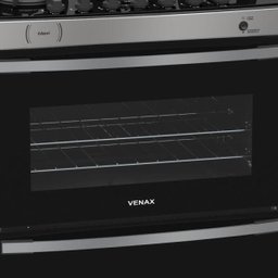 FOGAO 6 BOCAS VENAX MAXI VITREO INOX GAS GLP - 3 FOGAO 6 BOCAS VENAX MAXI VITREO INOX GAS GLP - 3