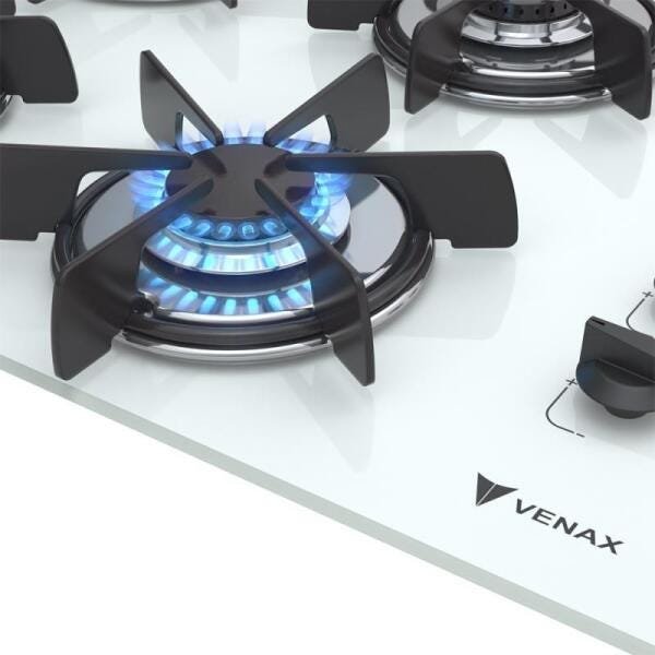 COOKTOP 4 BOCAS VENAX VOLARE BRANCO GAS GLP - 4