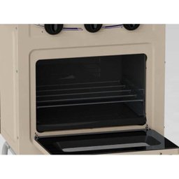 FOGAO 2 BOCAS VENAX GEMINI TAMPA DE VIDRO BEGE GAS GLP - 4