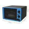FORNO ELETRICO LUXO 45L CLASSIC VINTAGE AZUL - 127V - 7
