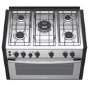 Ver imagem 5 de Fogao de Embutir 5 Bocas Venax Gaudi Platinum GII Inox Gas GLP 127V