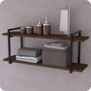 Ver imagem 1 de Prateleira Estilo Industrial Banheiro Parede Gnd Pm 120cm
