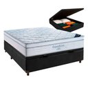 Ver imagem 1 de Cama Box Baú Preto com Colchão Casal Freedom Ortobom