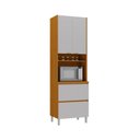 Ver imagem 1 de Paneleiro 3 Portas 1 Gaveta Nicho Forno 100% Mdf Lumina - Itatiaia Cinamomo-fendi