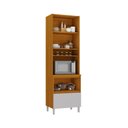 Ver imagem 3 de Paneleiro 3 Portas 1 Gaveta Nicho Forno 100% Mdf Lumina - Itatiaia Cinamomo-fendi