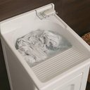 Ver imagem 4 de Tanque de Lavar Roupa 32l com Gabinete Branco 50x56x94cm Lavanderia Área de Serviço