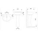 Ver imagem 3 de Lavatorio Celite para Coluna Saveiro 47x38,5 Branco 1020070010300