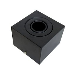 Spot Plafon Sobrepor Box Dicróica Preto 4.8w 3000k Quente Bivolt - 1