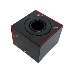 Spot Plafon Sobrepor Box Dicróica Preto 4.8w 3000k Quente Bivolt - 2
