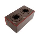 Ver imagem 2 de Spot Plafon Sobrepor Box Duplo Dicróica Marrom 9.6w 6000k Frio Bivolt