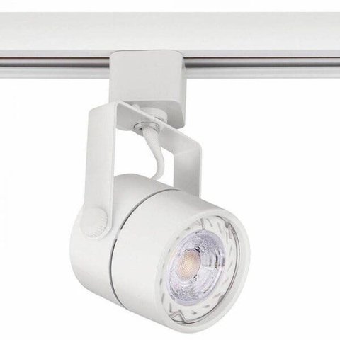 Trilho Eletrificado 1m + 5 Spots Gu10 Branco com Led 3000k Quente Bivolt