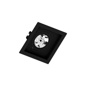 Embutido Ar70 Preto Quadrado Recuado Bivolt