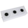 Spot Plafon Sobrepor Box Triplo Dicróica Branco 14.4w 6000k Frio Bivolt - 1