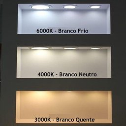 Embutido Mr16 Dicróica Preto Quadrado Recuado Bivolt - 2