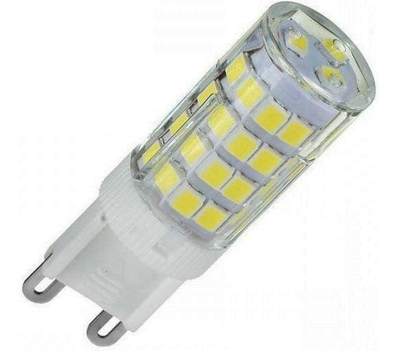 Kit 12 Lâmpadas LED Halopin G9 Lustres Arandelas 5W 3000K Quente Bivolt