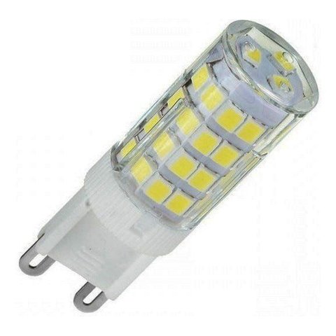 Kit 5 Lâmpadas Led Halopin G9 Lustres Arandelas 5w 3000k Quente Bivolt