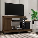 Ver imagem 2 de Rack para Tv Londres Cedro/preto - Bela Móveis
