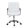 Cadeira de Escritório Secretária Giratória Fitz Branca - 3