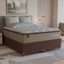 Ver imagem 7 de Cama Box Baú Queen + Colchão Comfort Class Pillow Top Bege/suede Marrom