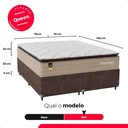 Ver imagem 4 de Cama Box Baú Queen + Colchão Comfort Class Pillow Top Bege/suede Marrom
